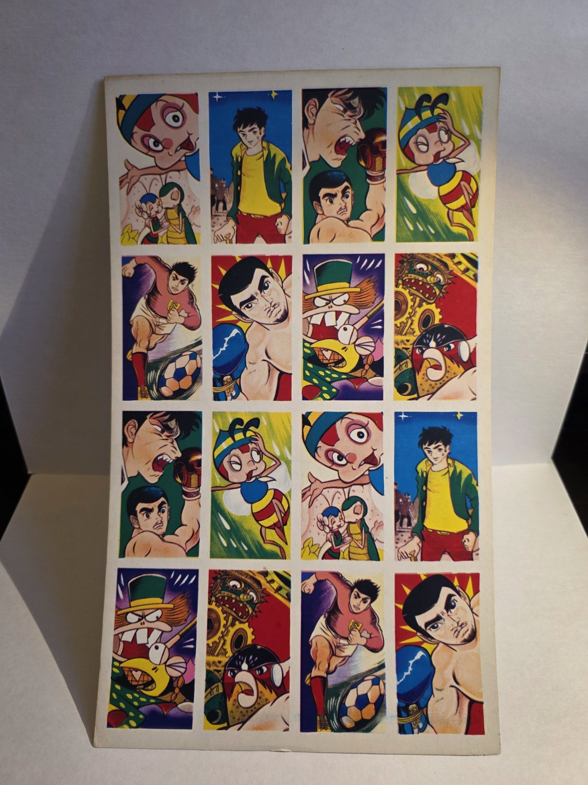 Vintage Showa Era Menko Cards Uncut Set Manga Japan Rare Vintage Showa Era Menko Cards Uncut Set Manga Japan Rare