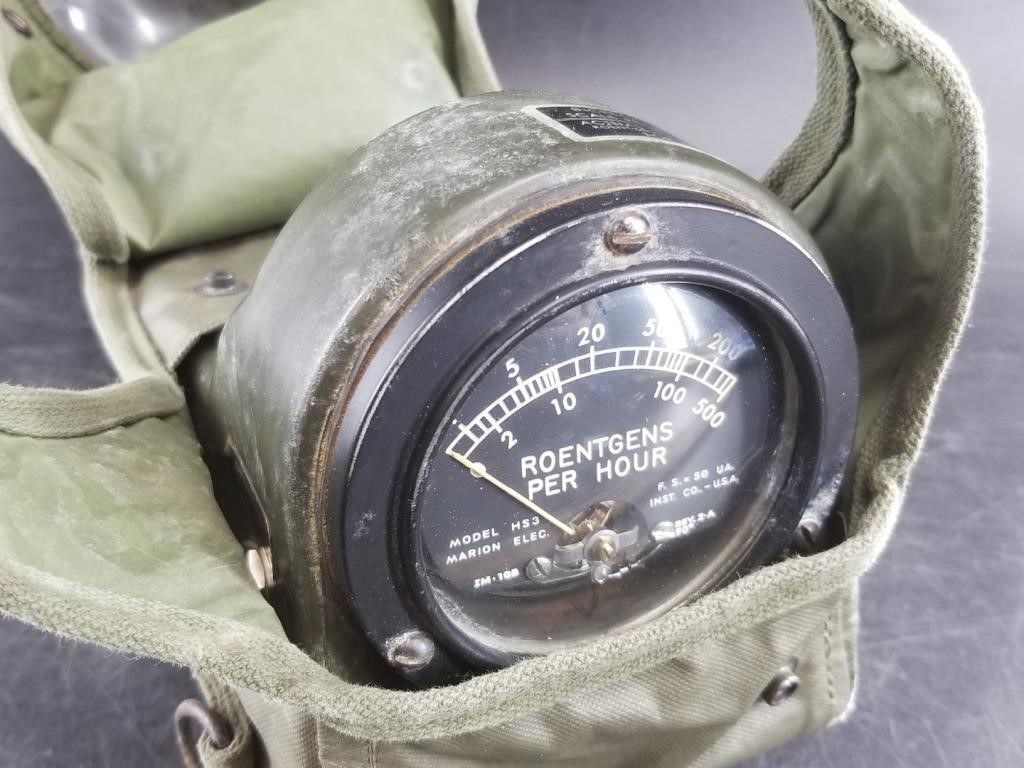 Vintage Marion Electrical Instrument Co Model HS3, US Mil. Rad Meter w/Pouch Vintage Marion Electrical Instrument Co Model HS3, US Mil. Rad Meter w/Pouch