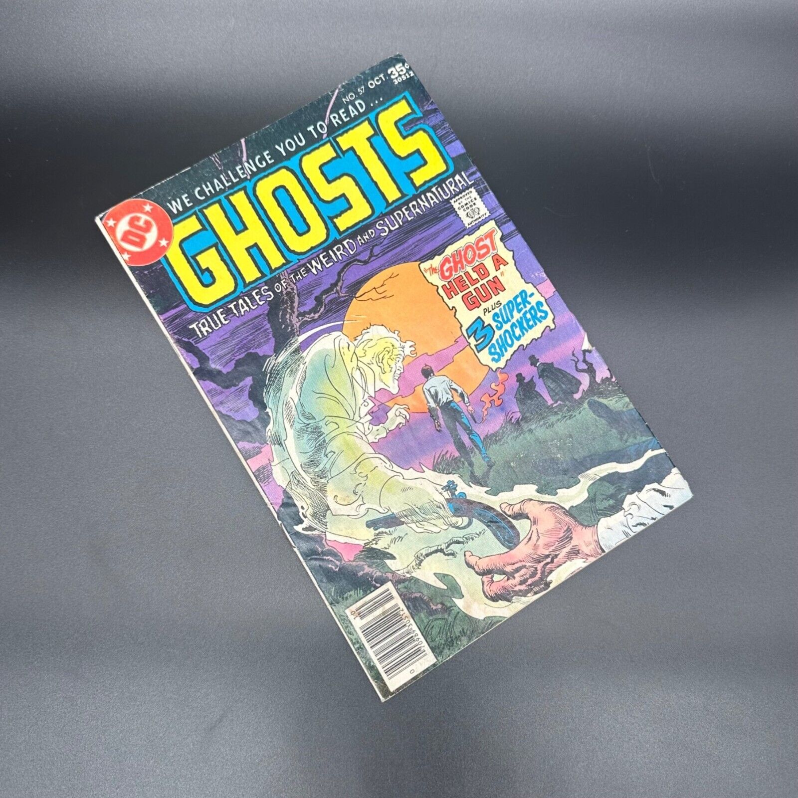 Vintage Comic Book Ghosts 57 Oct 1977 DC Comic Pop Art Wall Decor Print Creepy