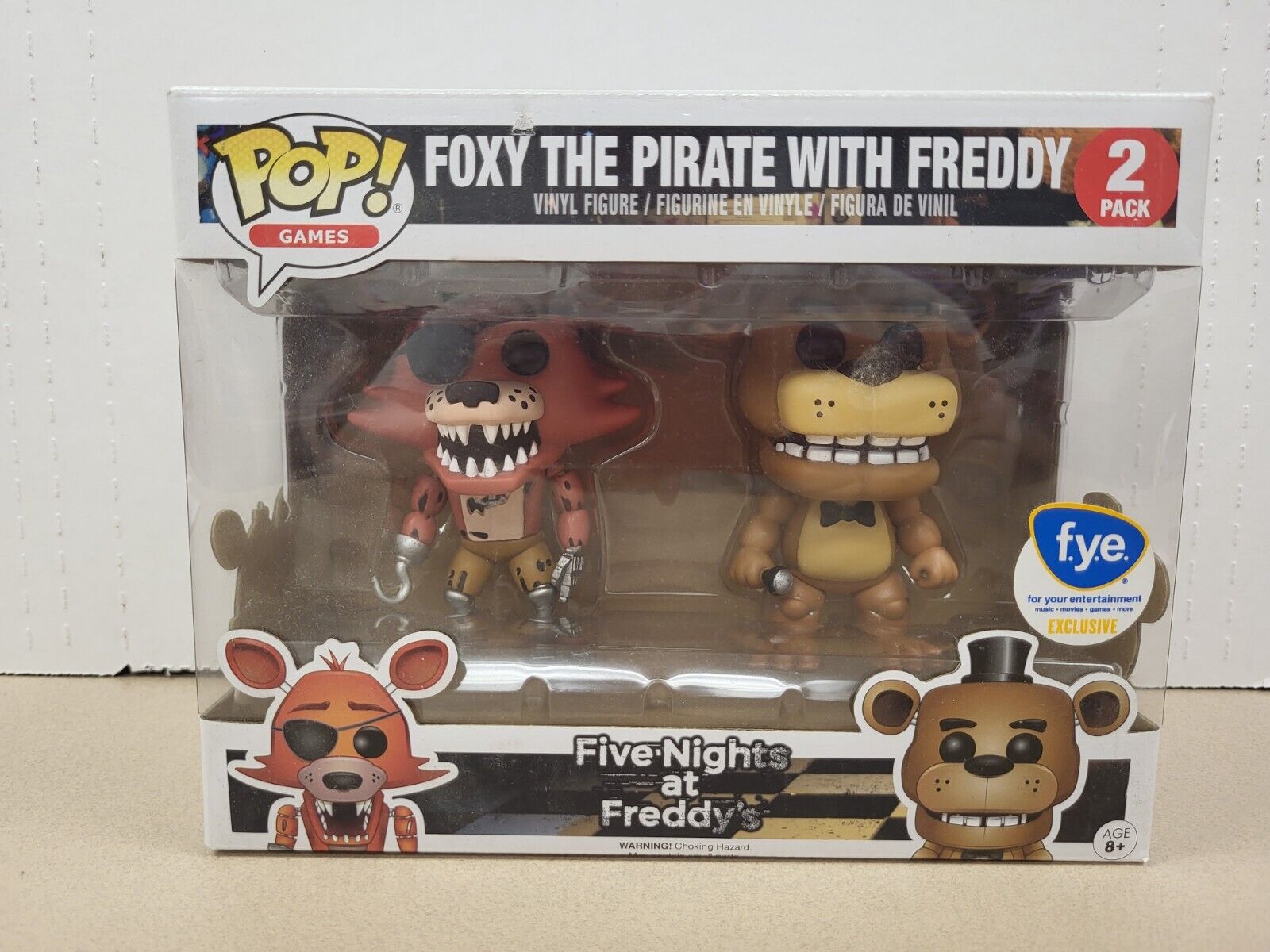 Funko Pop Games Five Nights at Freddy\'s 2 Pack Foxy the Pirate w/ Freddy FYE Exc