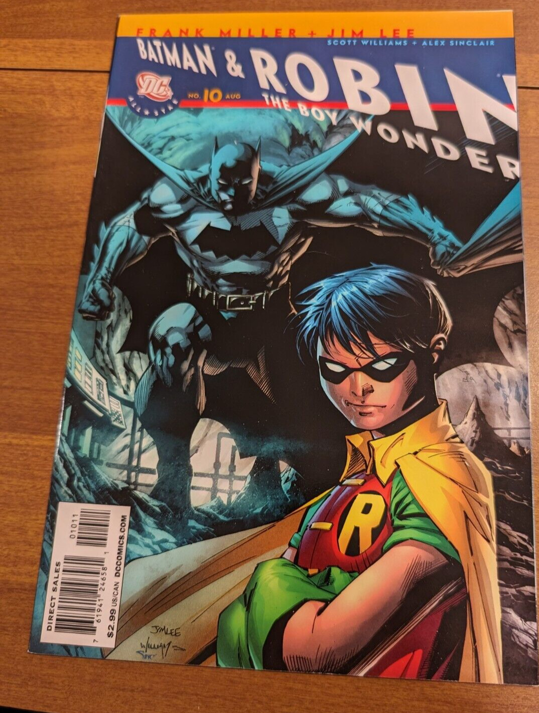 ALL-STAR BATMAN & ROBIN #10 (2008) RECALLED EDITION CAN STILL SEE THE BAD-WORDS