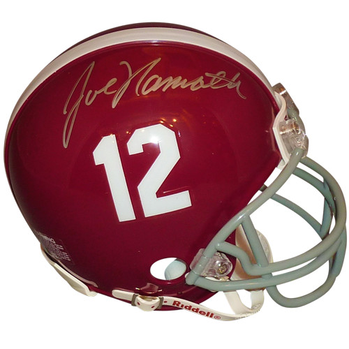 Joe Namath Autographed Alabama Crimson Tide Mini Helmet - JSA Joe Namath Autographed Alabama Crimson Tide Mini Helmet - JSA