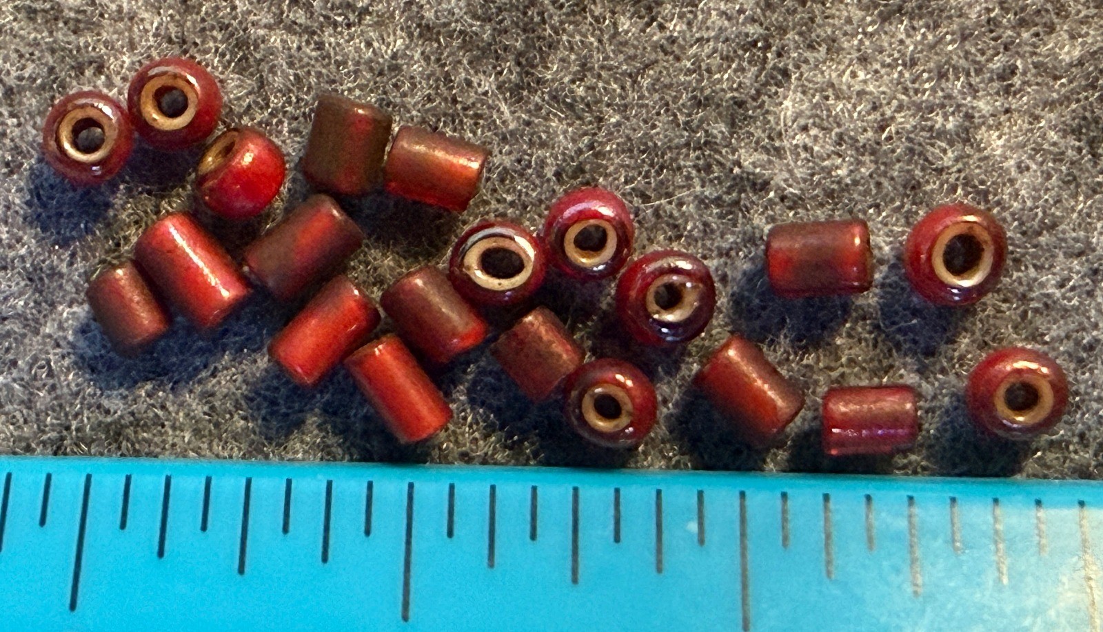 20 Original Excavated Red White Heart Indian Trade Beads Venetian Hudsons Bay Co 20 Original Excavated Red White Heart Indian Trade Beads Venetian Hudsons Bay Co