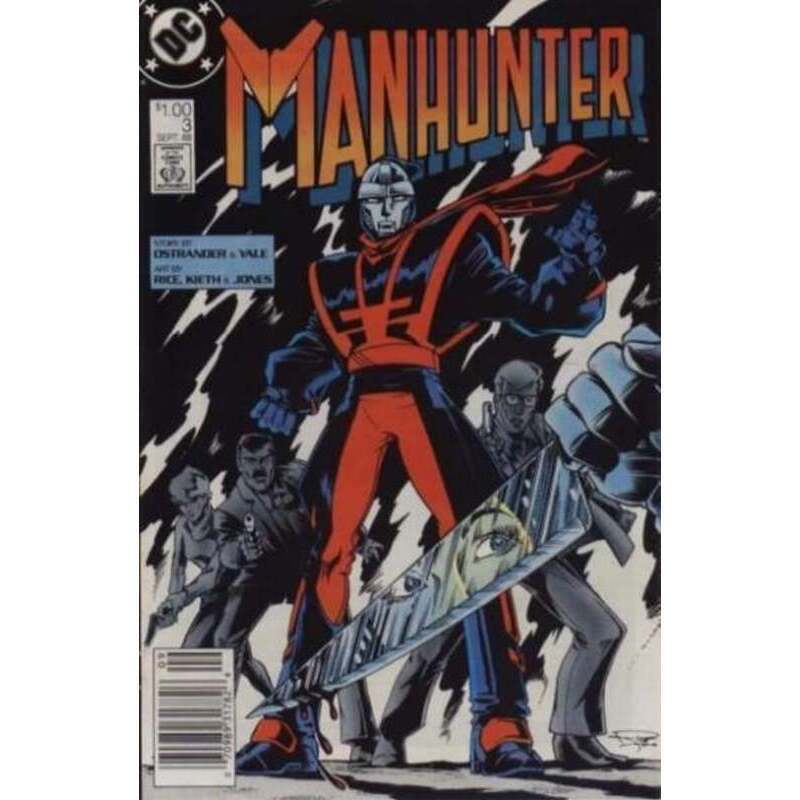 Manhunter #3 Newsstand  - 1988 series DC comics VF+ Full description below [w]