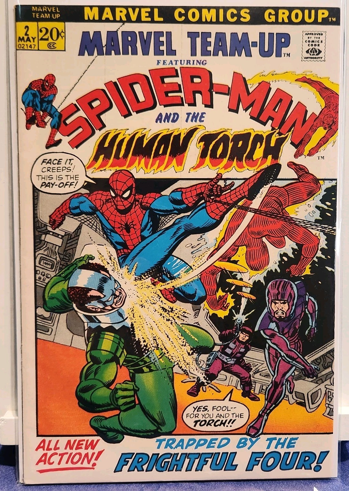 Marvel Team-Up #2 (1972) Human Torch Frightful Four Annihilus app