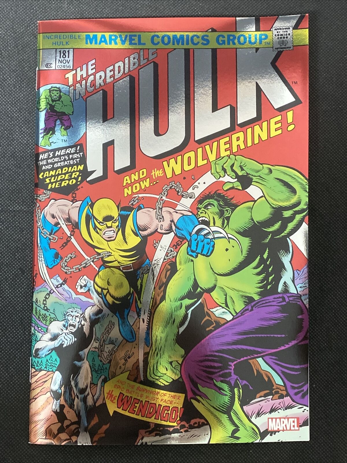 Incredible Hulk: Facsimile Edition #181 FOIL ed- 2023 Marvel- 1st Wolverine * NM