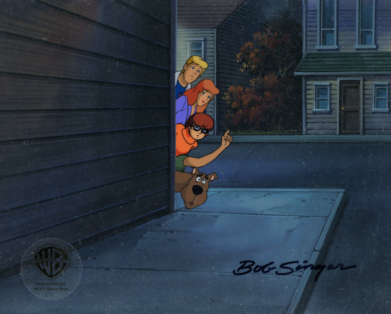 Hanna Barbera:Scooby Doo/Mystery Gang- Original Prod Cel/OBG-Signed Bob Singer