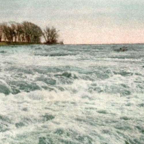 Antique Undivided Back American Rapids Above The Falls Niagara NY New York