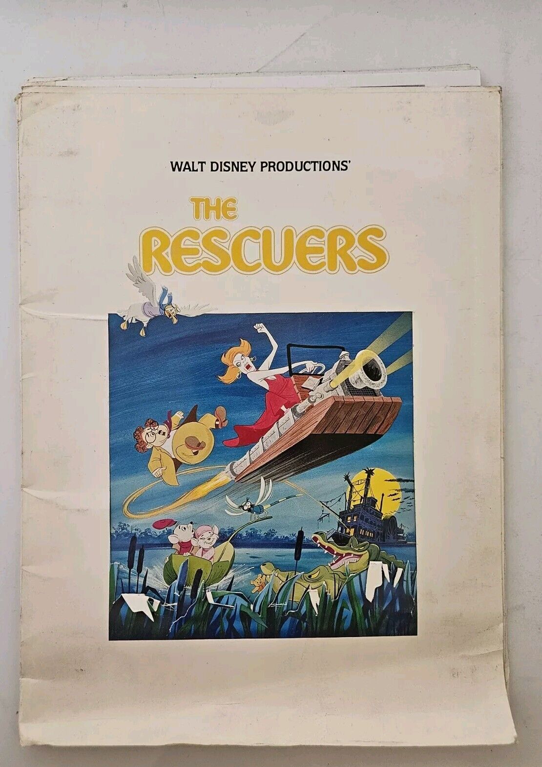 Disney\'s The Rescuers 1978 Press Kit with press photos