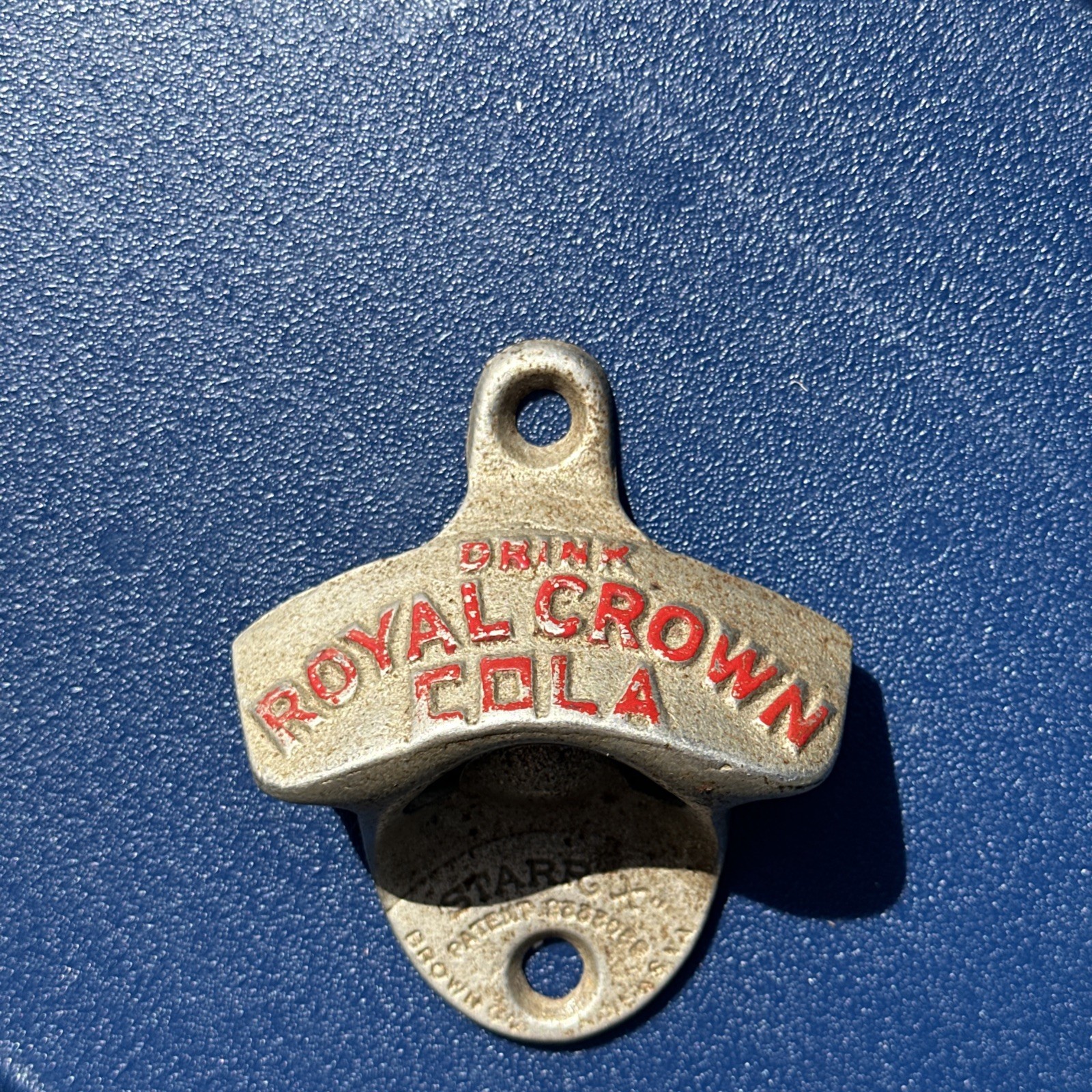 VERY RARE Drink Royal Crown Cola Wall Mount Bottle Opener 1940’s - 1950’s