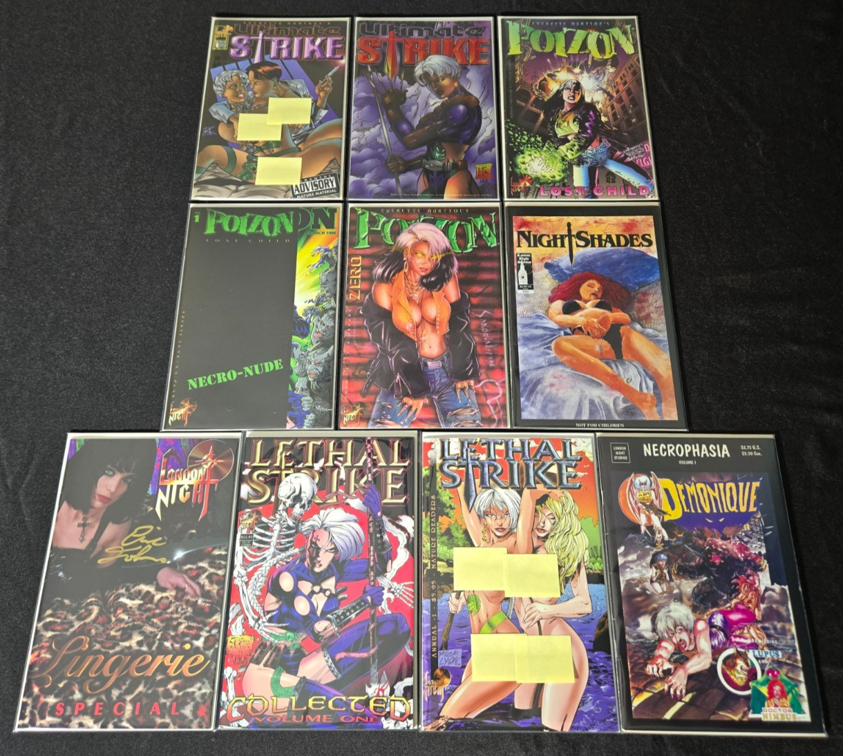 AnotherTime Lot of 10 London Night Studios Comic Books Ultimate Lethal Strike