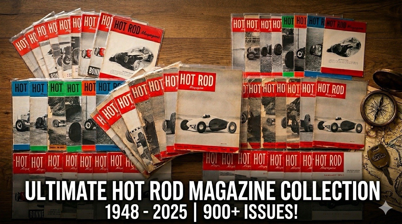 1948-2025 Hot Rod Magazine Collection Massive Lot Over 900 Issues