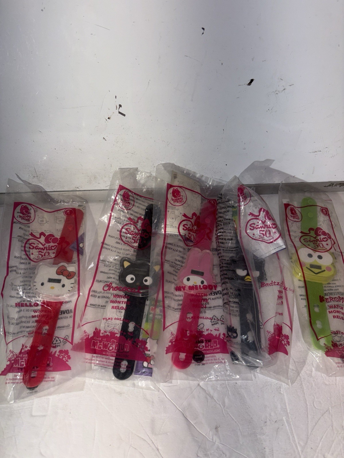 NEW Sanrio 50th Anniversary Watch Collection Vintage 2010 McDonald’s Set Of 5