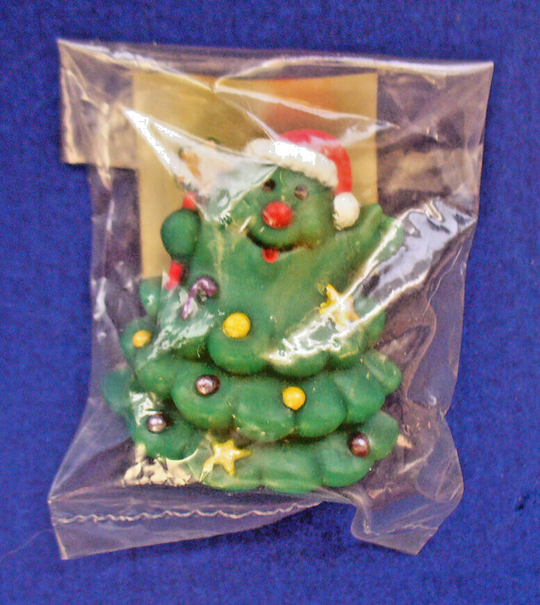 Russ PIN Christmas Vintage TREE Star WAND Anthropomorphic 1980s Brooch NEW MIP