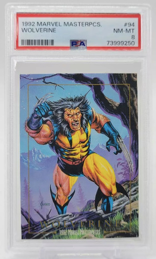 1992 SkyBox Marvel Masterpieces Wolverine #94 PSA 8 NM-MT