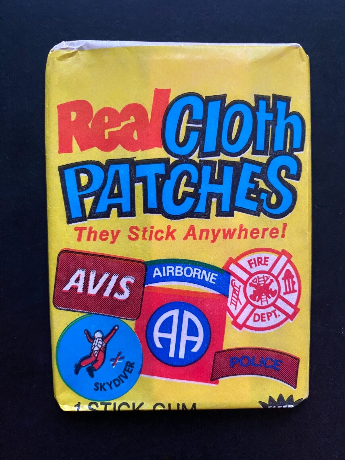 1971 Fleer Real Cloth Patches Sealed Wax Pack - Wrapper Variant 2
