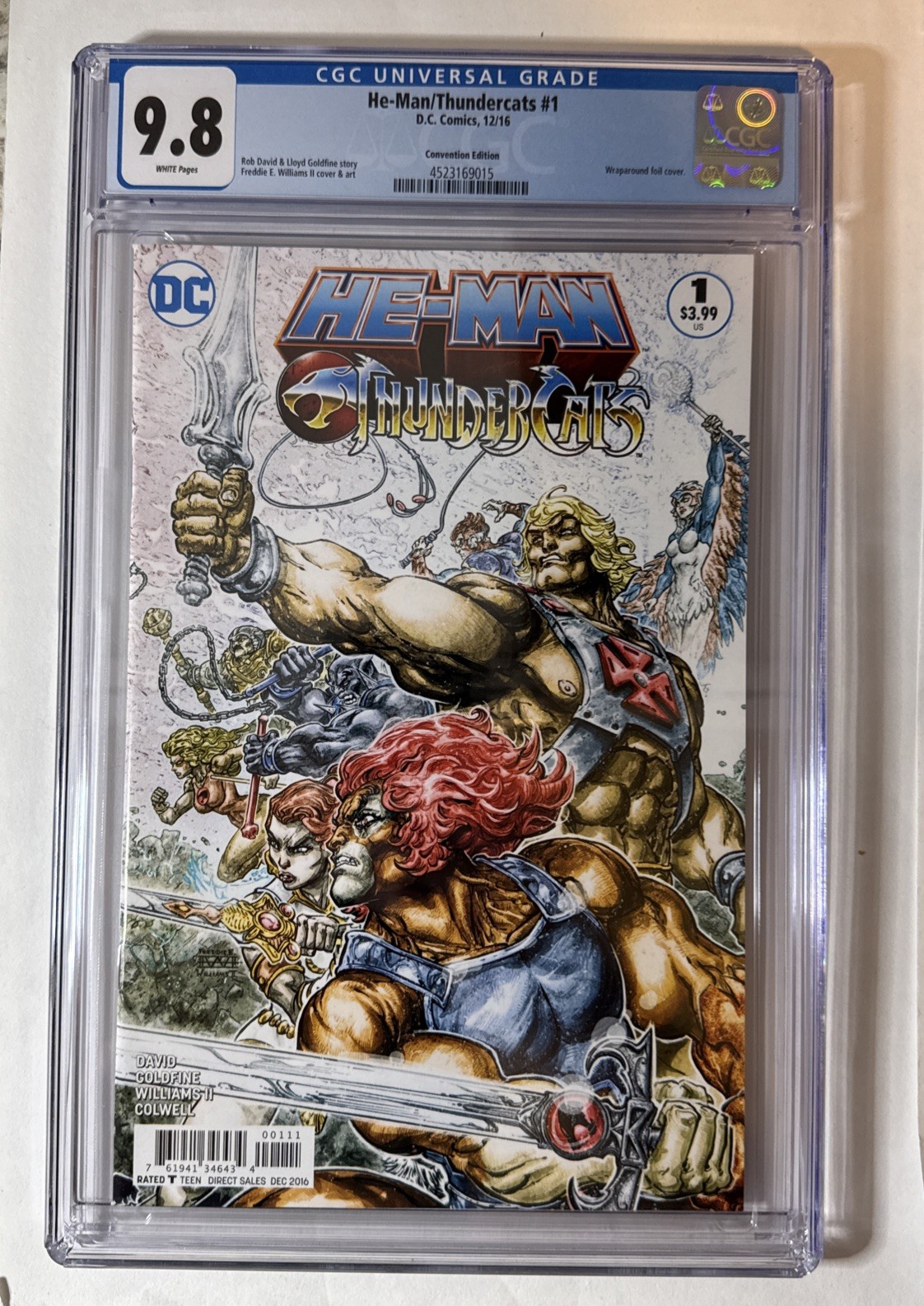 He-Man / Thundercats #1 2016 DC Comics CGC 9.8 1st Print - MOTU