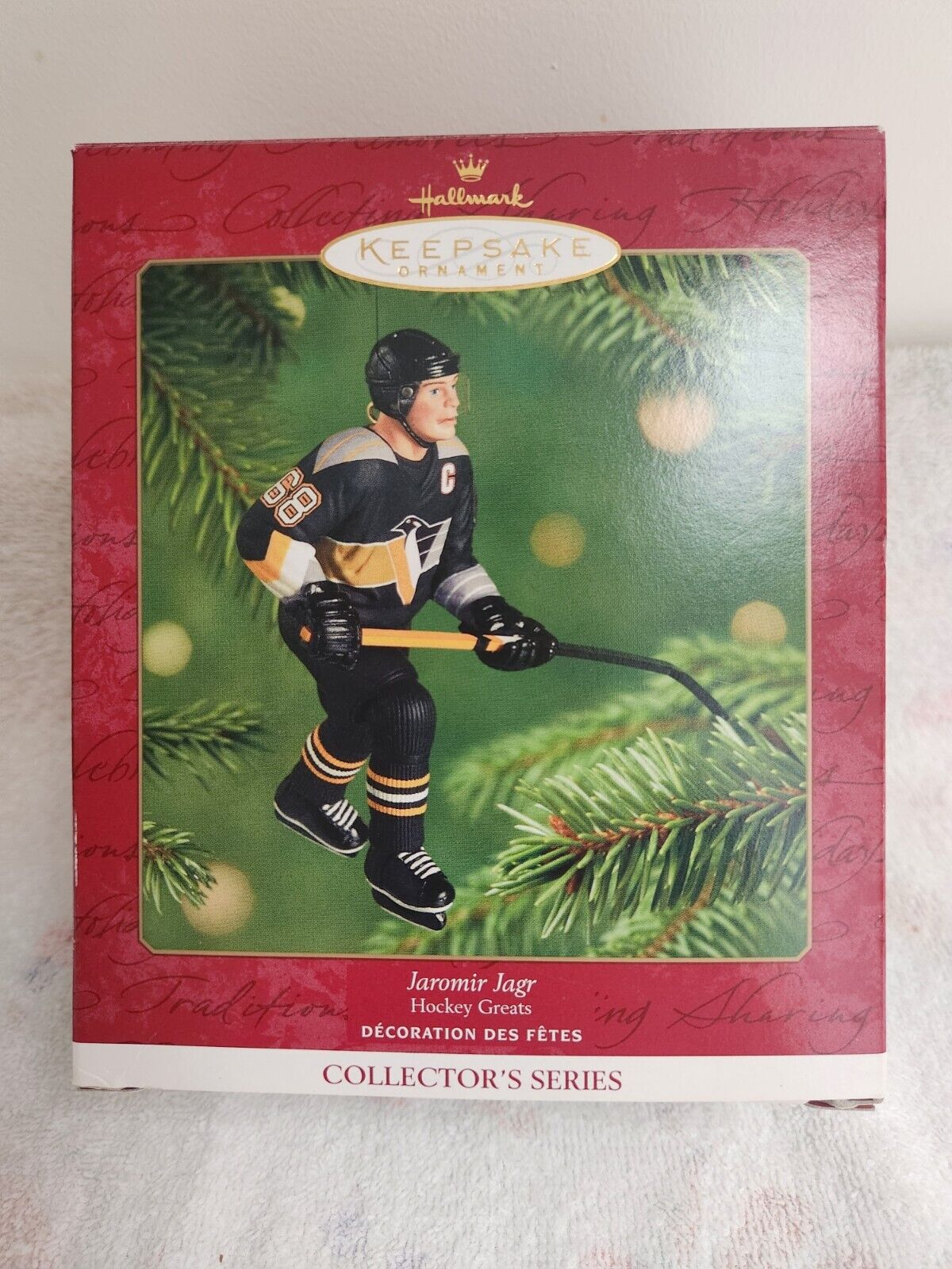 Hallmark Keepsake Ornament Collector's Series JAROMIR JAGR Hockey Greats 2001 