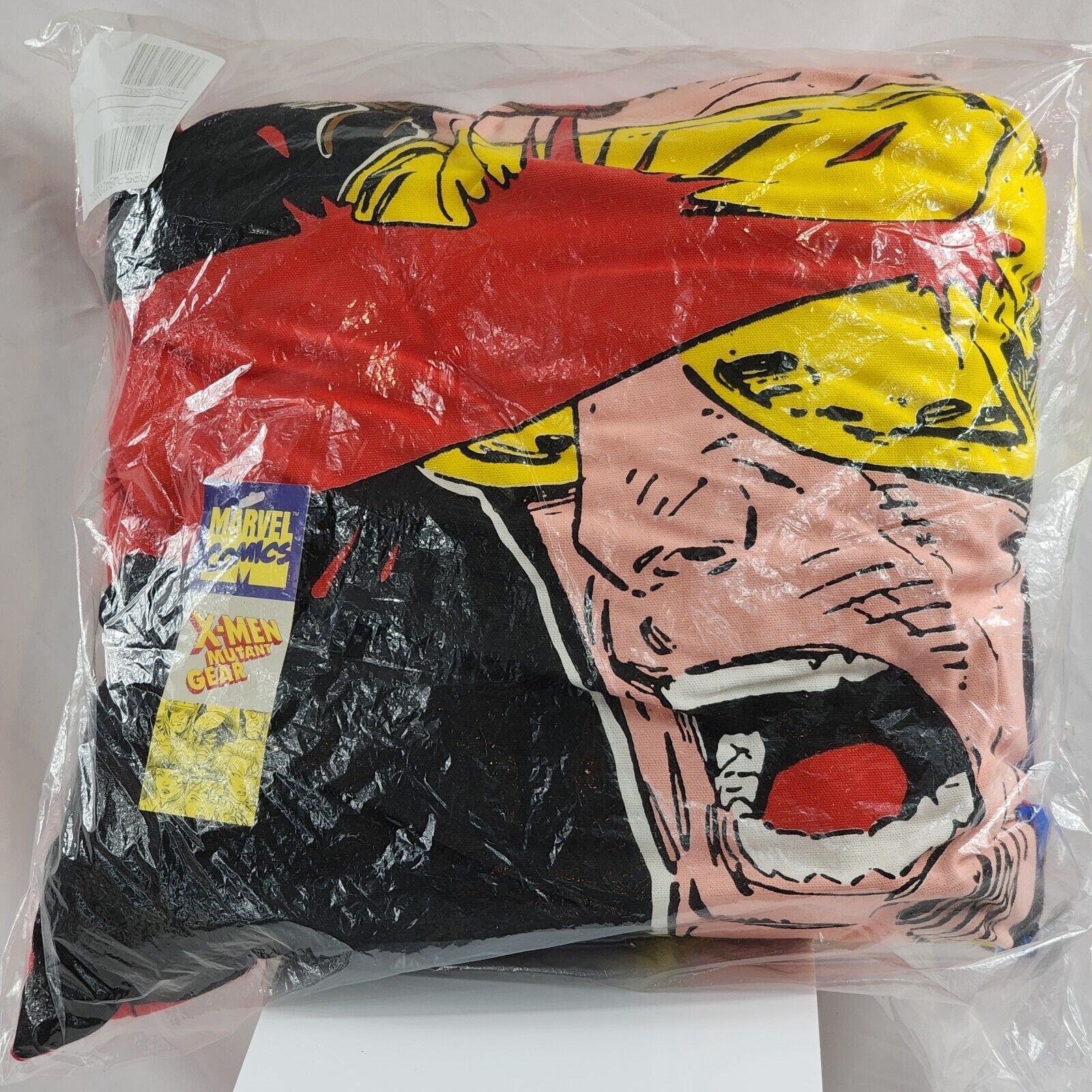Vtg 1994 X-MEN Mutant Gear Cyclops Pillow 15 x 15 Made In USA Marvel Comics New