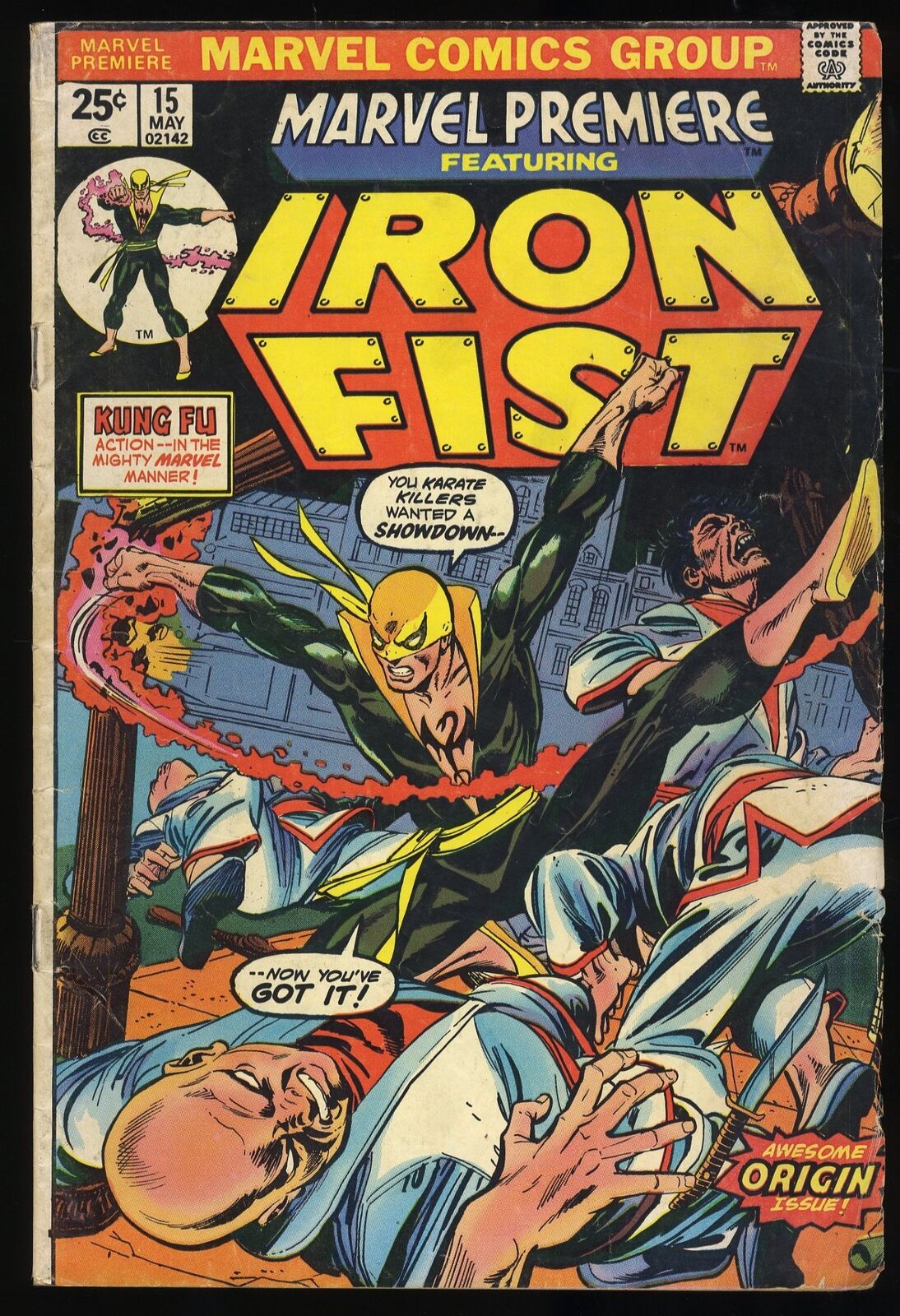 Marvel Premiere #15 VG+ 4.5 (Qualified) 1st Appearance Origin Iron Fist