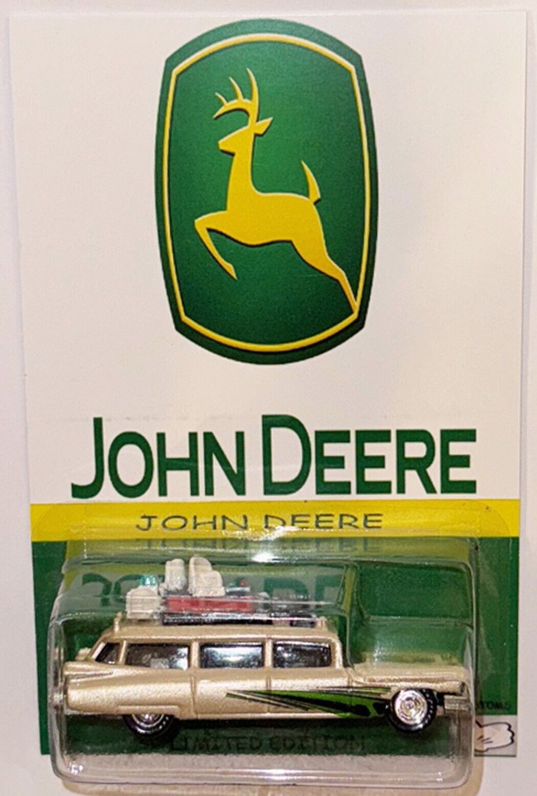Ghostbuster ECTO  Custom Hot Wheels Car w/ Real Riders John Deere Series