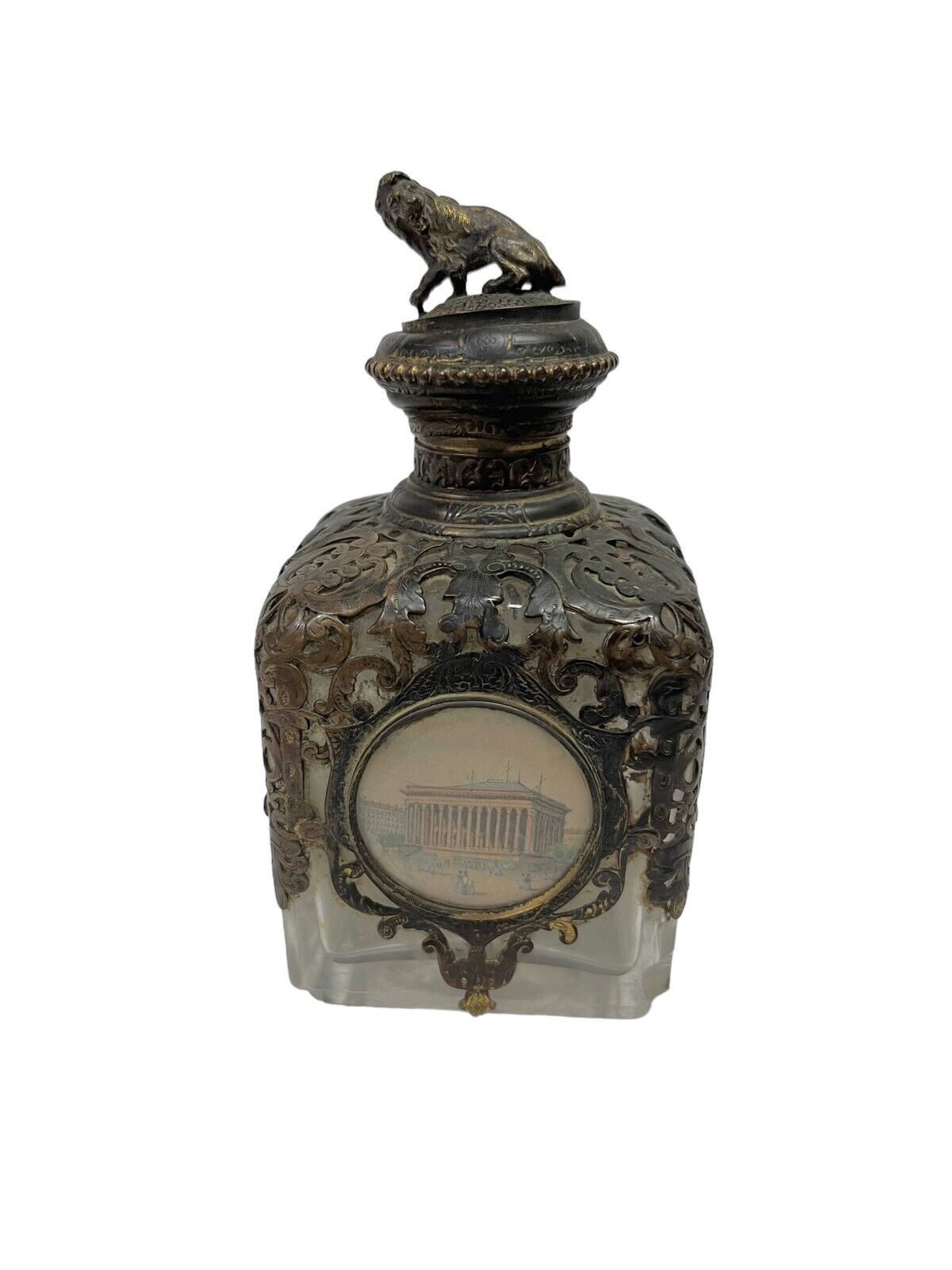 Antique French perfume or scent bottle circa 1860-1880 Napoleon III / Grand Tour