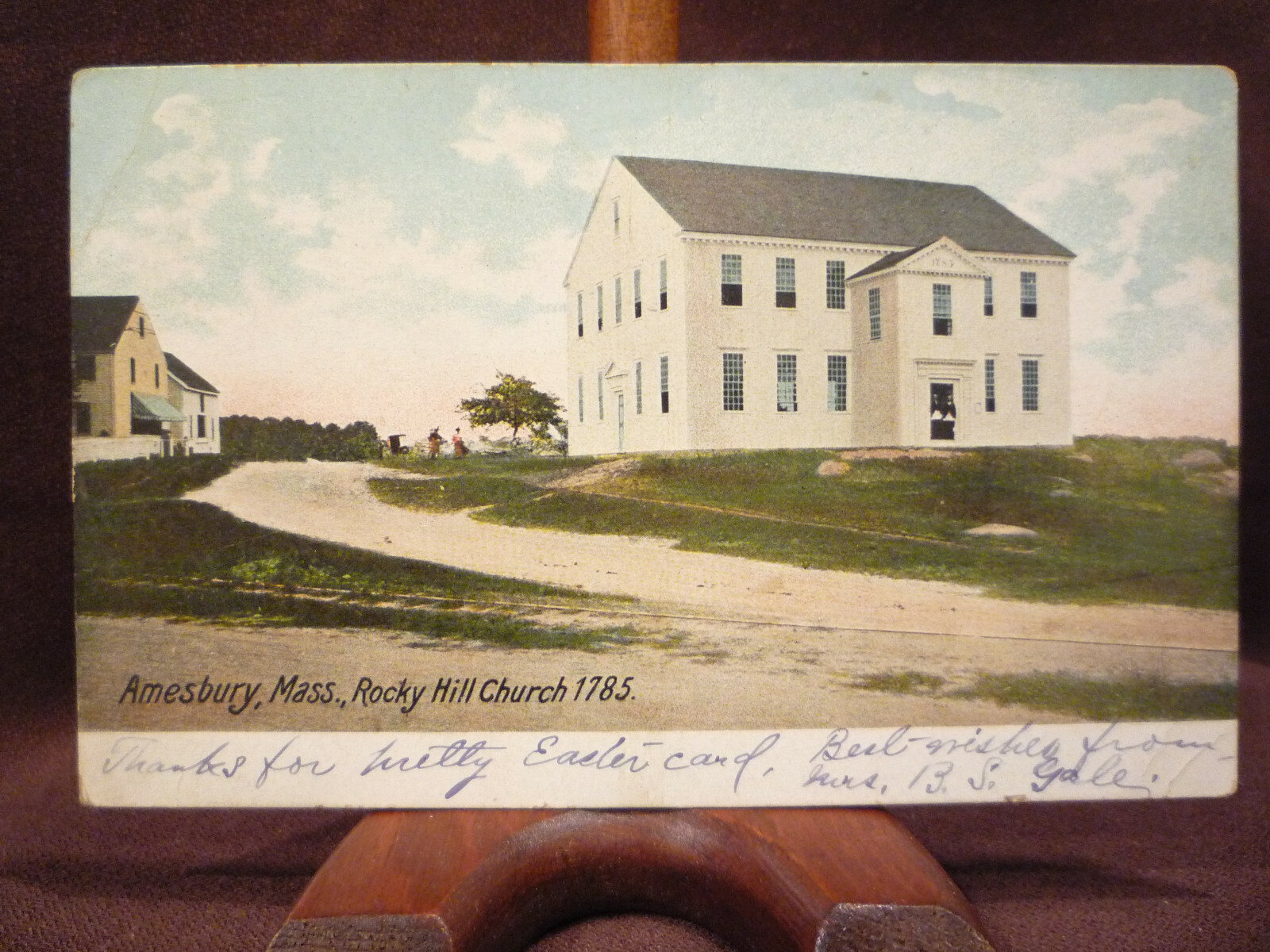 c1905- 1915 Church Postcard - Amesbury, MA MASSACHUSETTS - Rocky Hill Church
