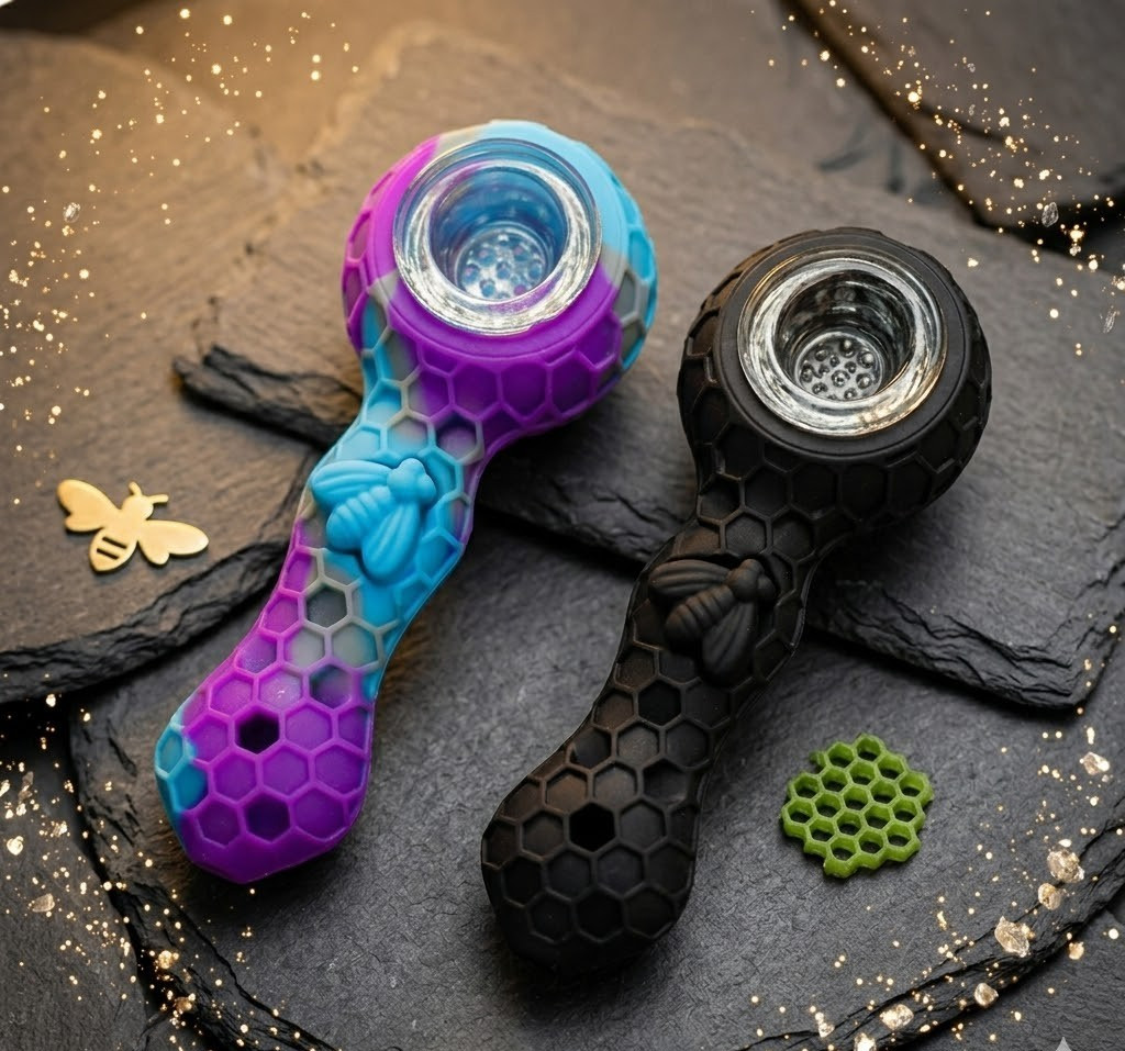 2pc Silicone Smoking Pipe 4.3 2pc Silicone Smoking Pipe 4.3