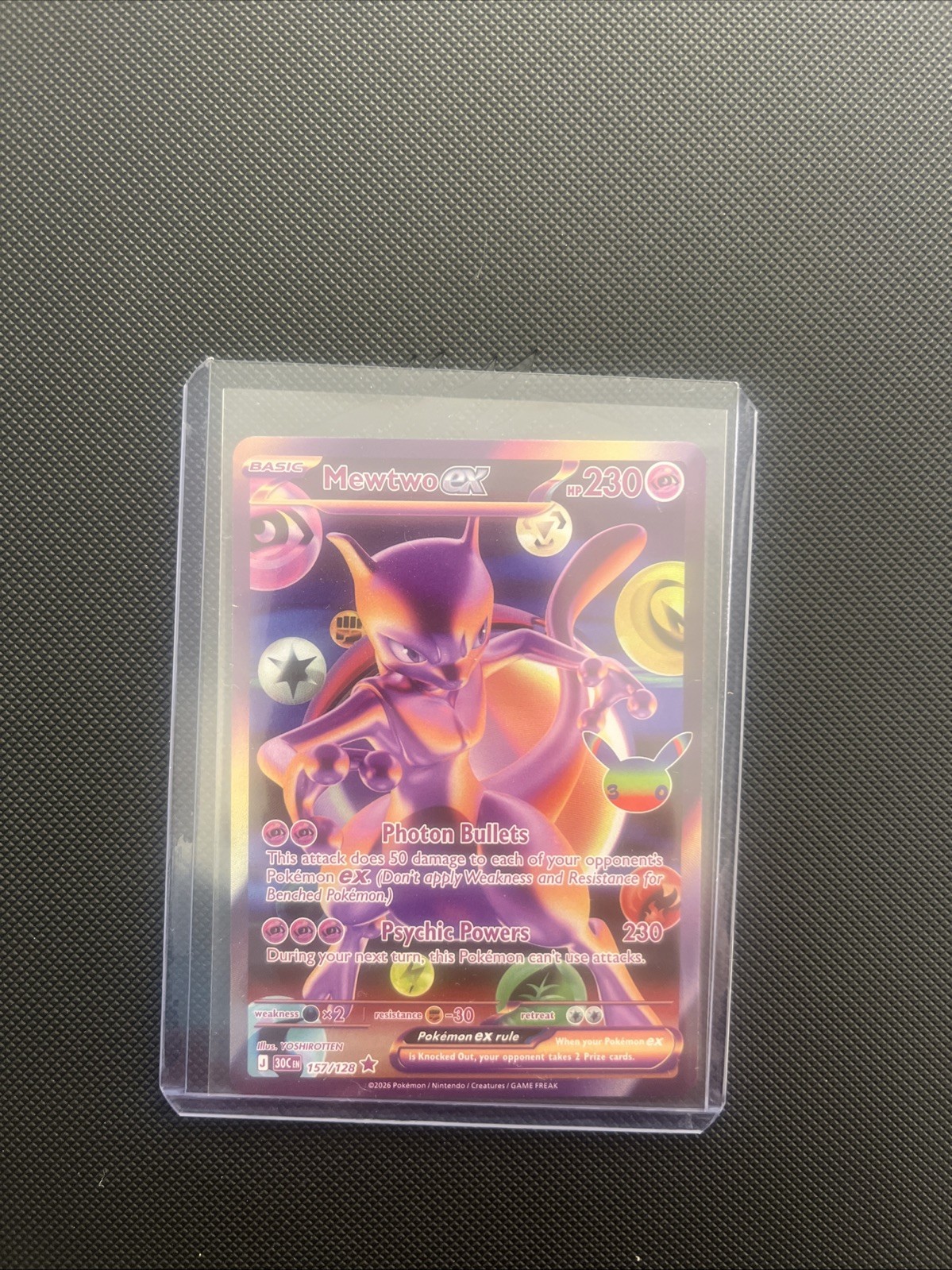 Mewtwo Ex 157/128 futuristic rare Mewtwo Ex 157/128 futuristic rare