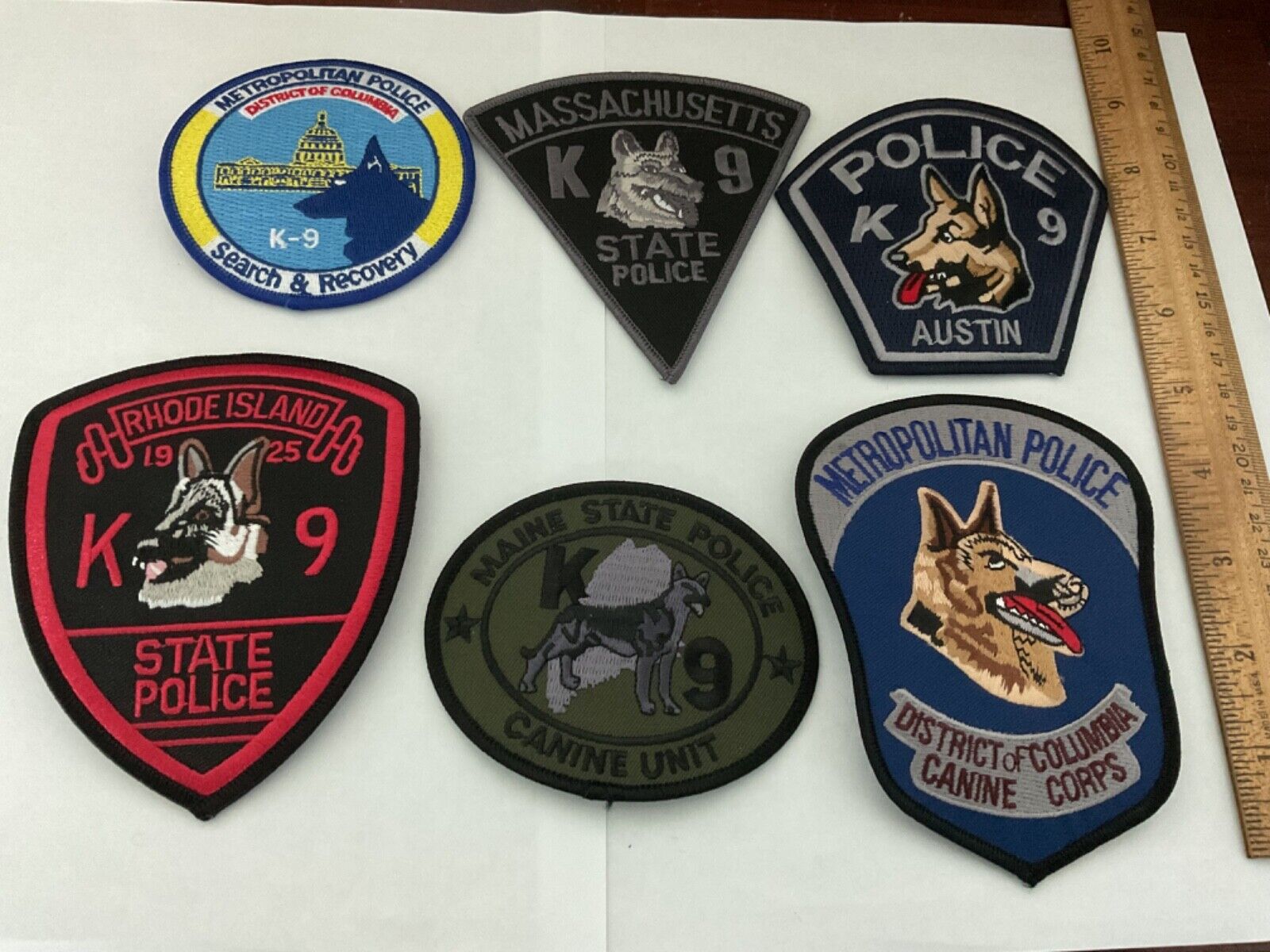 Police ,LawEnforcement collectors Patch Set all Special Units 6 pieces full size