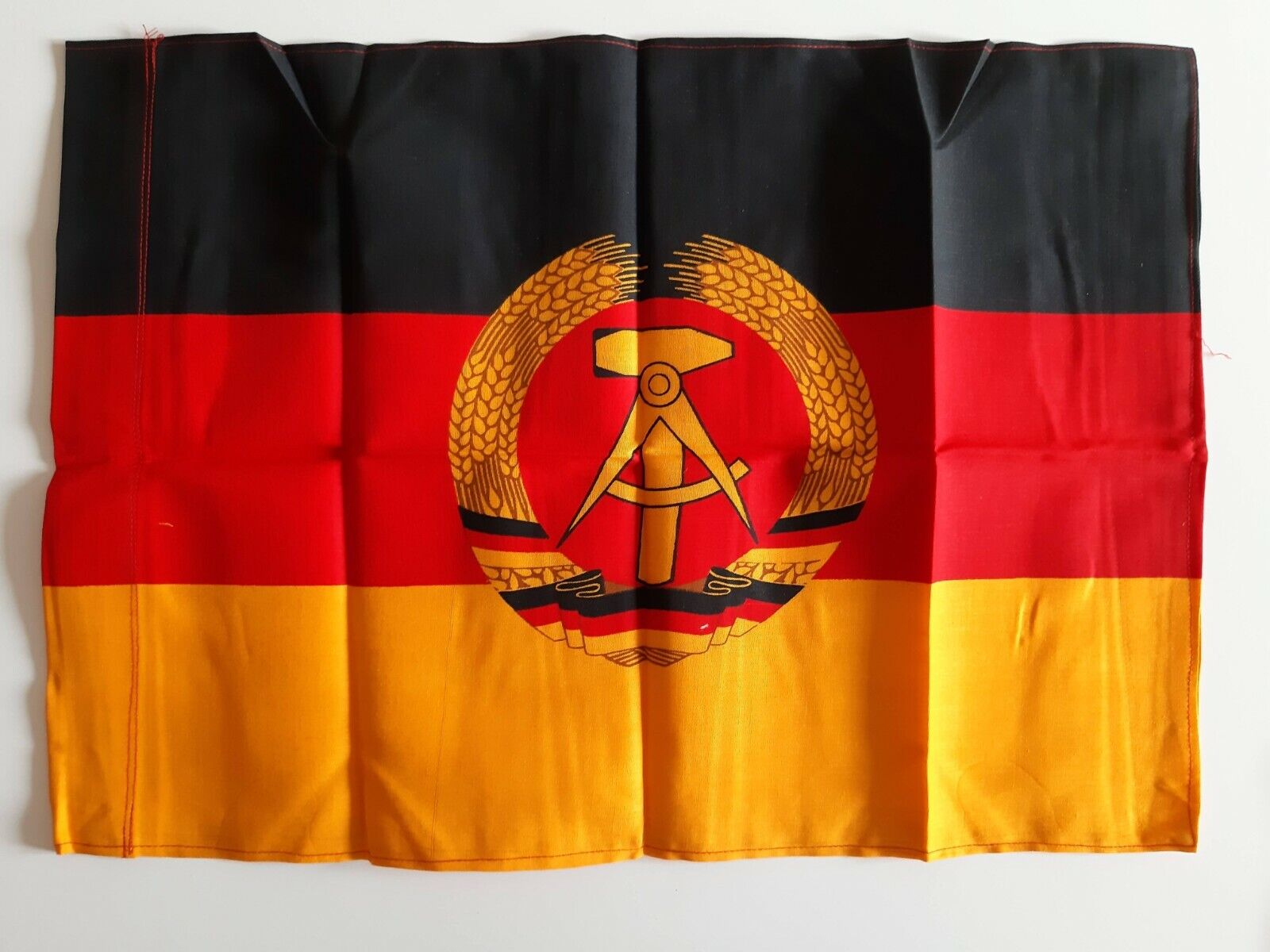 original GDR FLAG communist East German DDR Fahne NVA ГДР флаг 60 cm x 40 cm