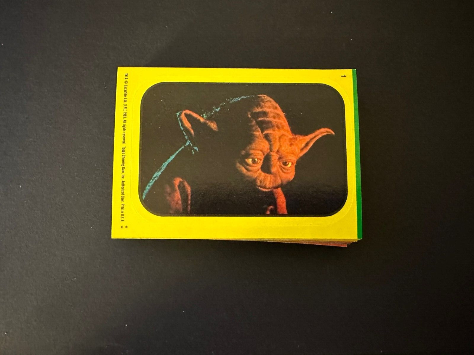 1983 Topps Star Wars Return of the Jedi Series 1 Complete 33 Sticker Card Set