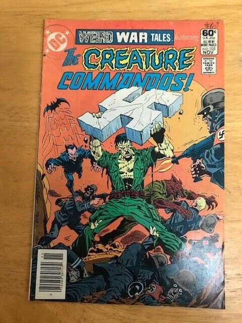 Weird War Tales #105 Creature Commandos Appearance DC Comics Nice condition