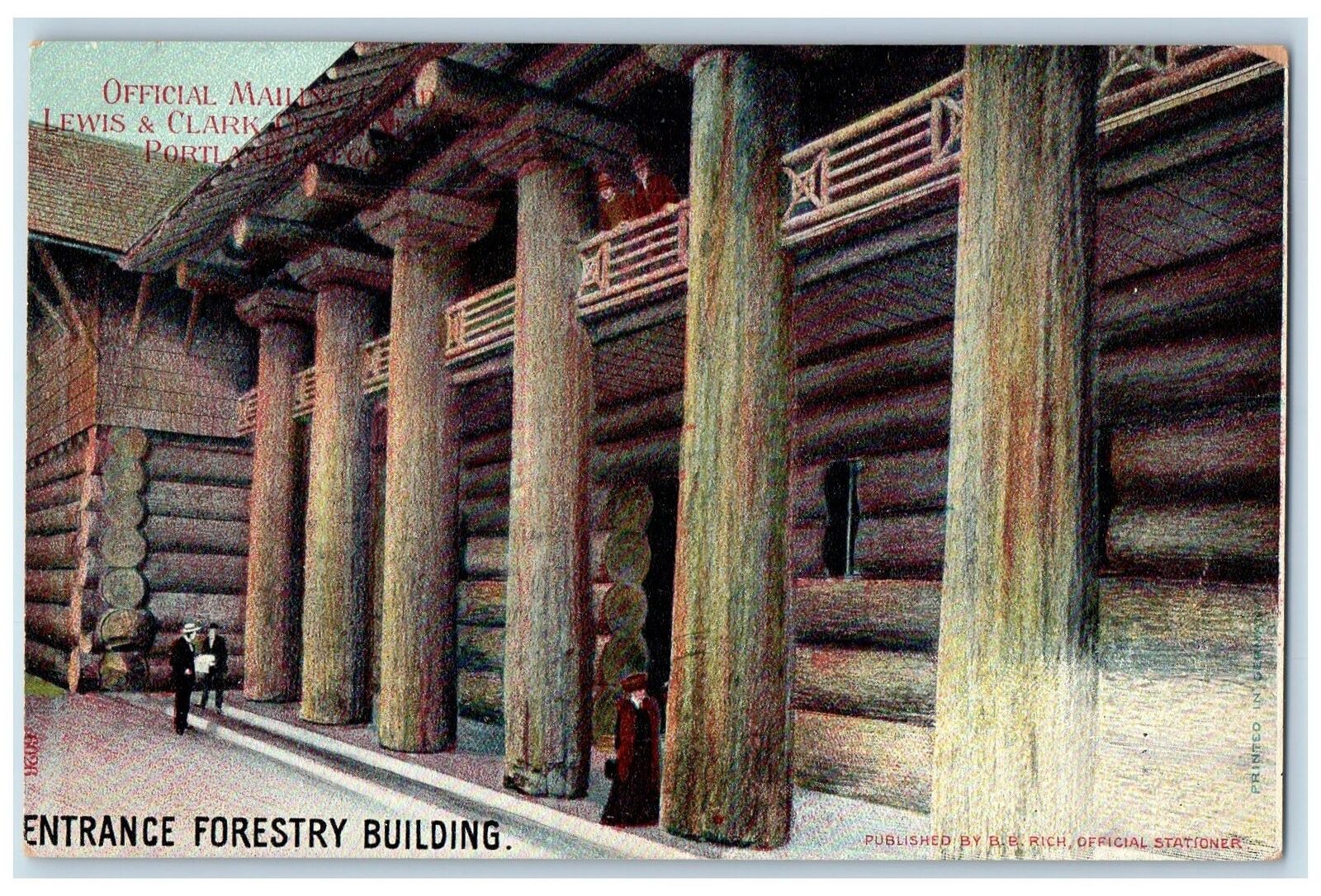 c1905s Entrance Forestry Building Exterior Portland Oregon OR Unposted Postcard