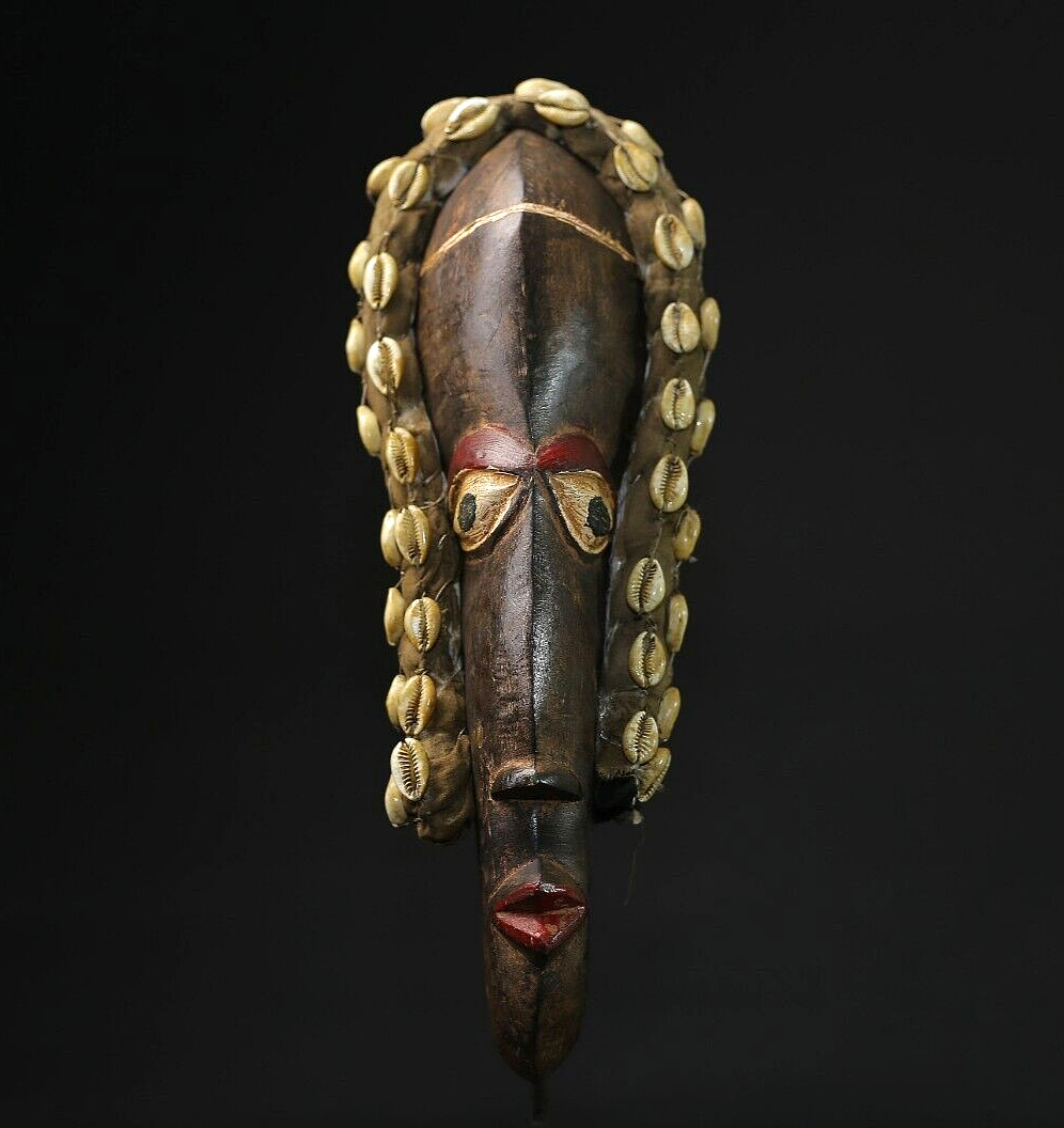 African Mask Wood Carving Tribal Mask Vintage Dan Kran Mask wood-G2201