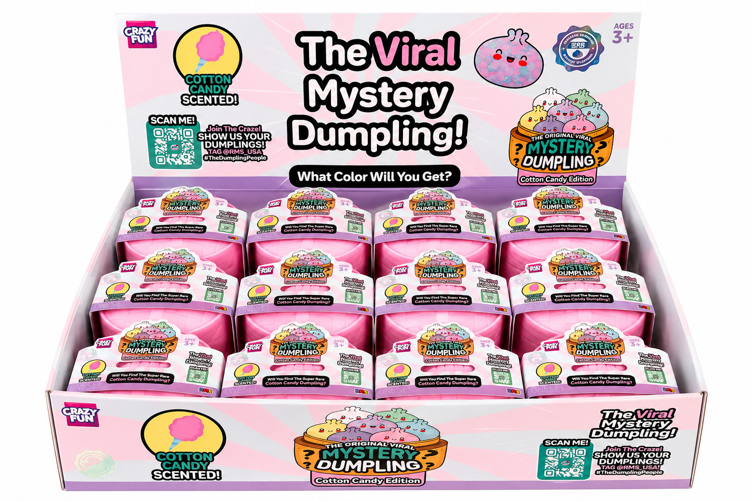 RMS Crazy Fun JUST RELEASED COTTON CANDY Scented Dumpling FULL CASE OF  24