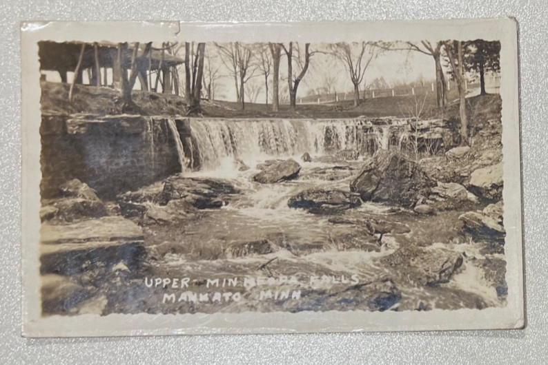 1935 Vintage RPPC Postcard~Mankato MN~Upper Minneopa Falls 1935 Vintage RPPC Postcard~Mankato MN~Upper Minneopa Falls