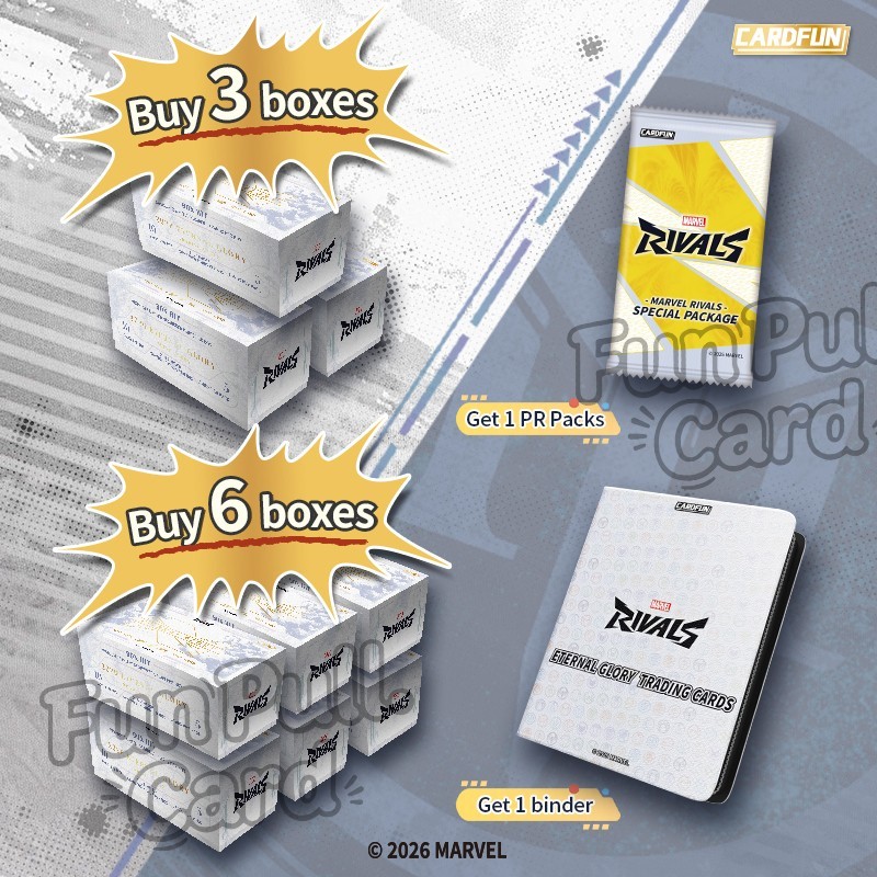 【Free Shipping】CardFun Official Marvel Rivals Eternal Glory Hobby Box 1 Box 【Free Shipping】CardFun Official Marvel Rivals Eternal Glory Hobby Box 1 Box