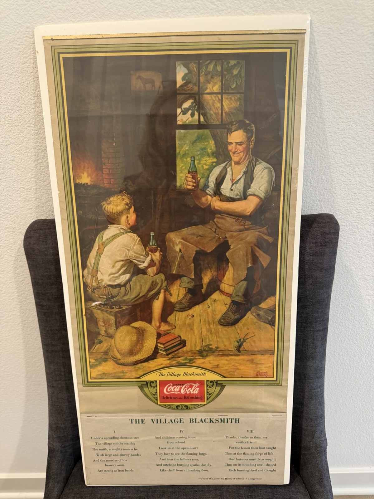 Coca Cola 1933 Village Blacksmith Calendar Complete Pad Coca Cola 1933 Village Blacksmith Calendar Complete Pad