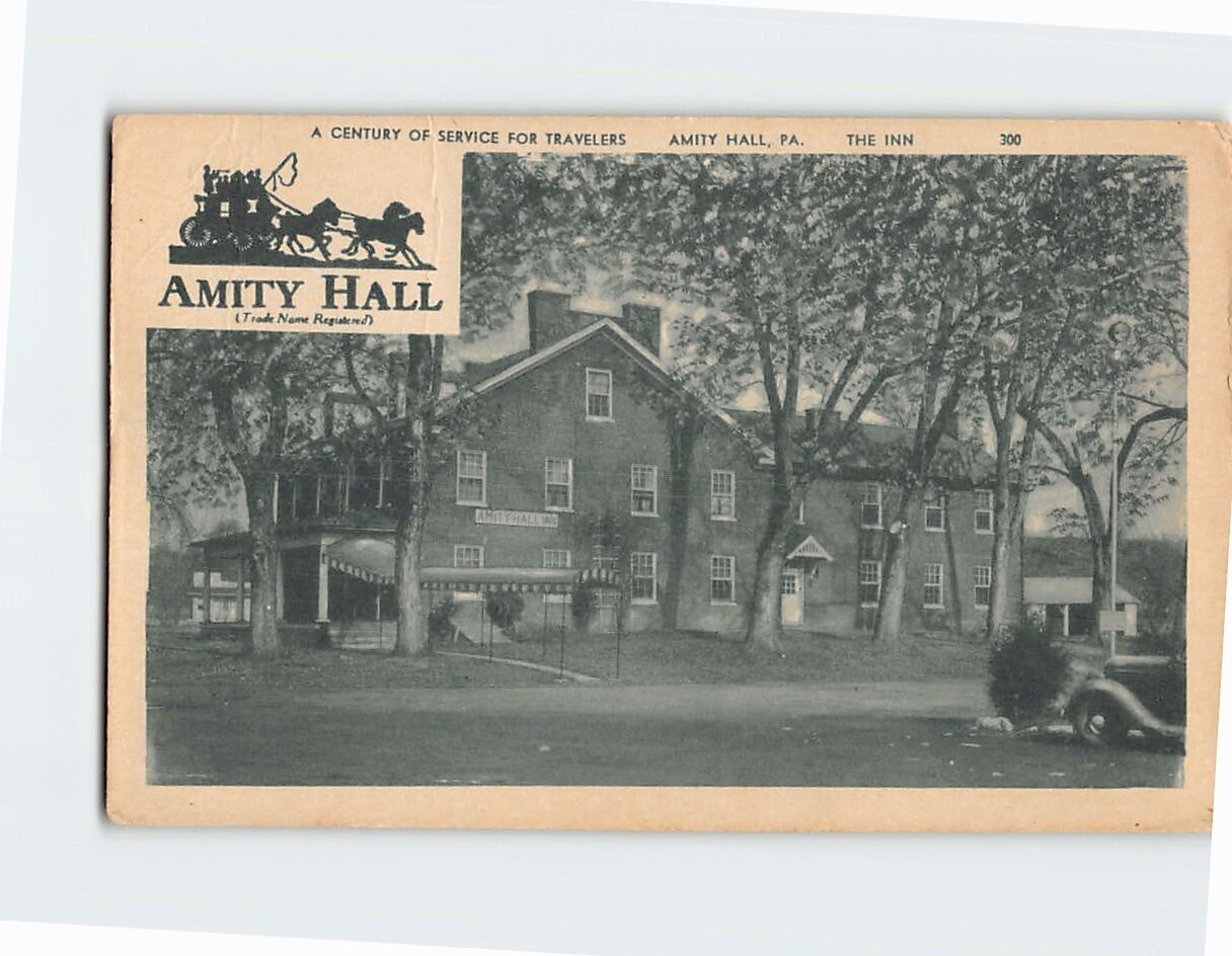 Postcard The Inn Amity Hall Pennsylvania USA