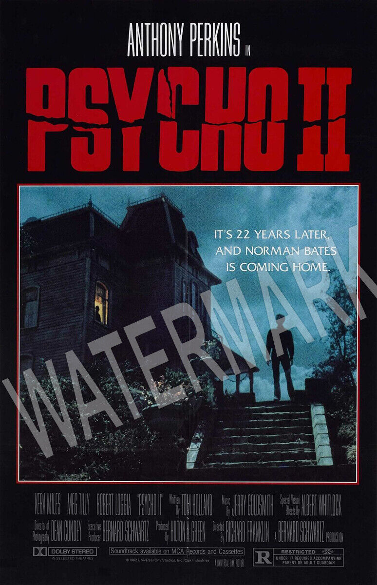 Psycho II Horror Movie High Quality Metal Magnet 2.7x4 inches 8851