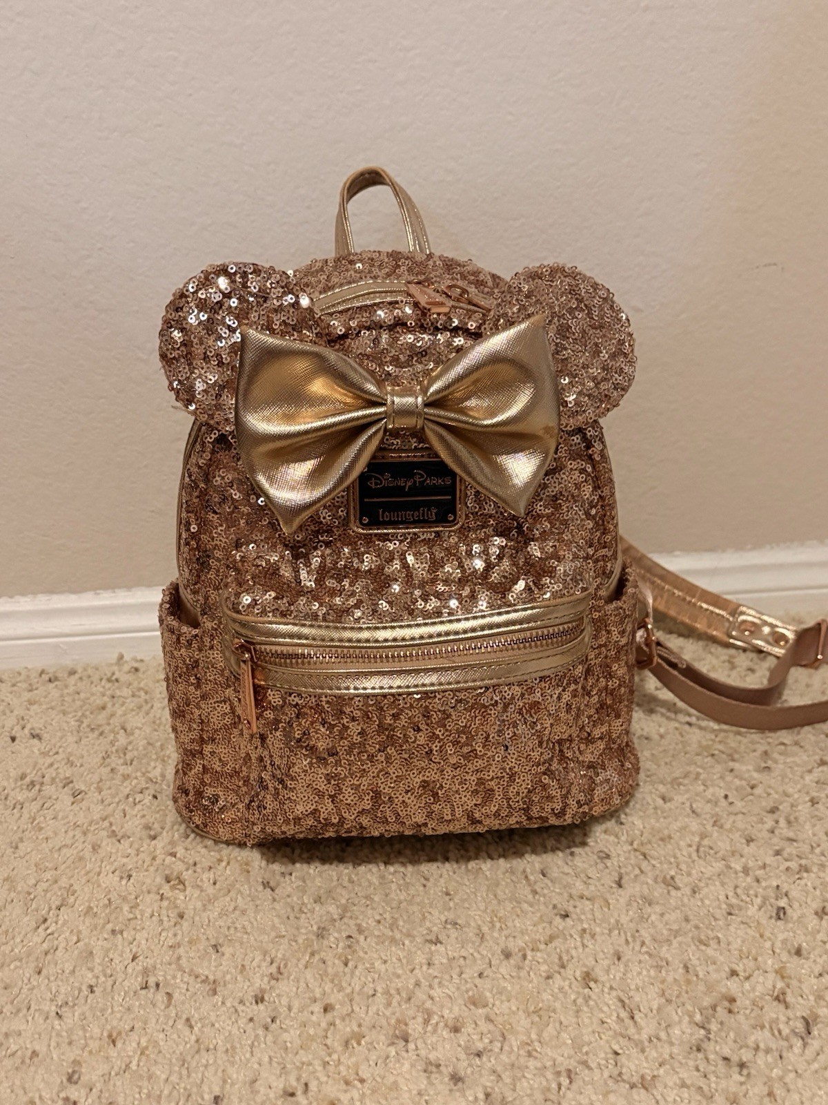 Loungefly Rose Gold Mini Backpack
