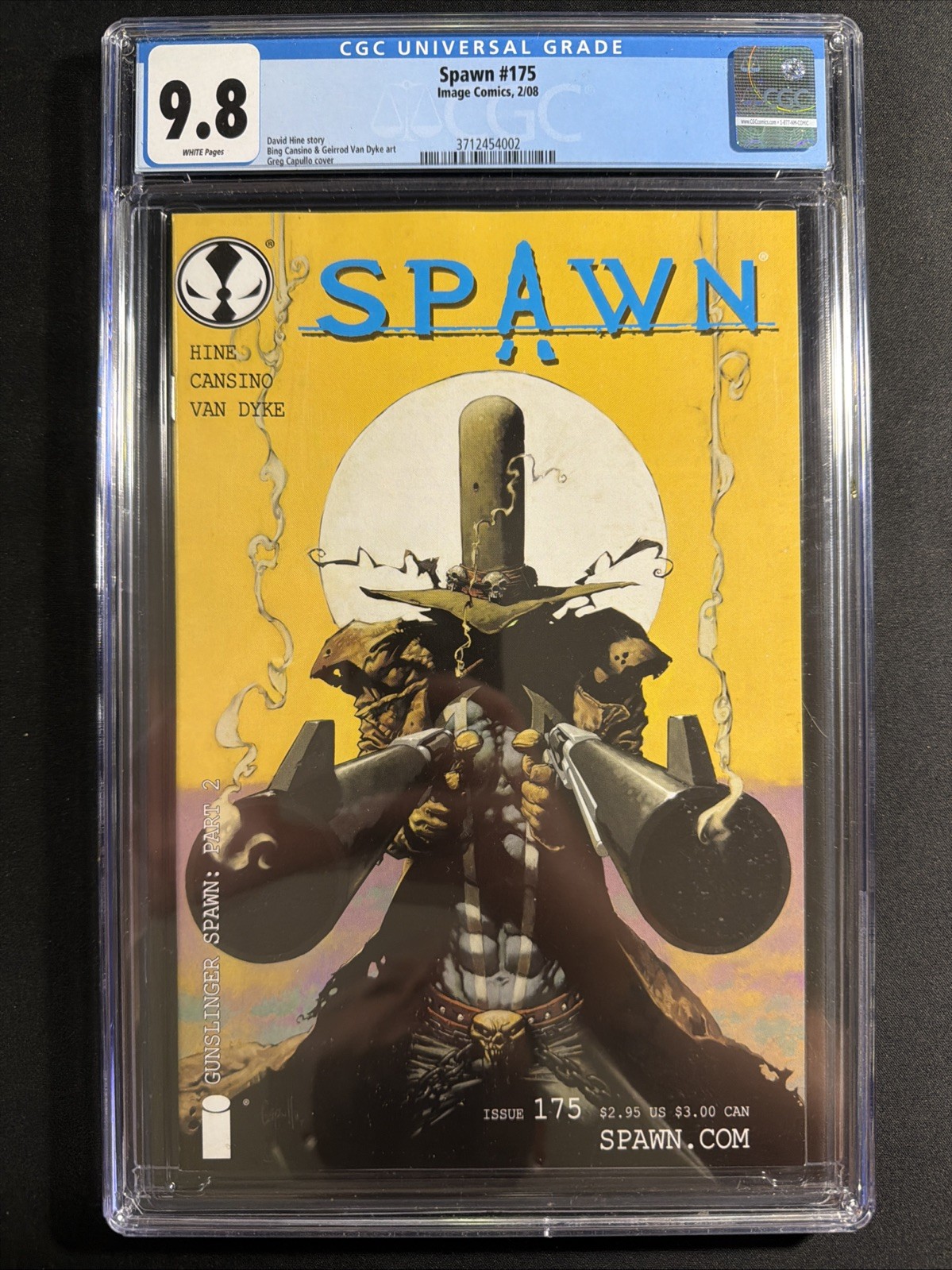 Spawn #175 CGC 9.8 2007 Image Classic Gunslinger Spawn Capullo Cover *S3