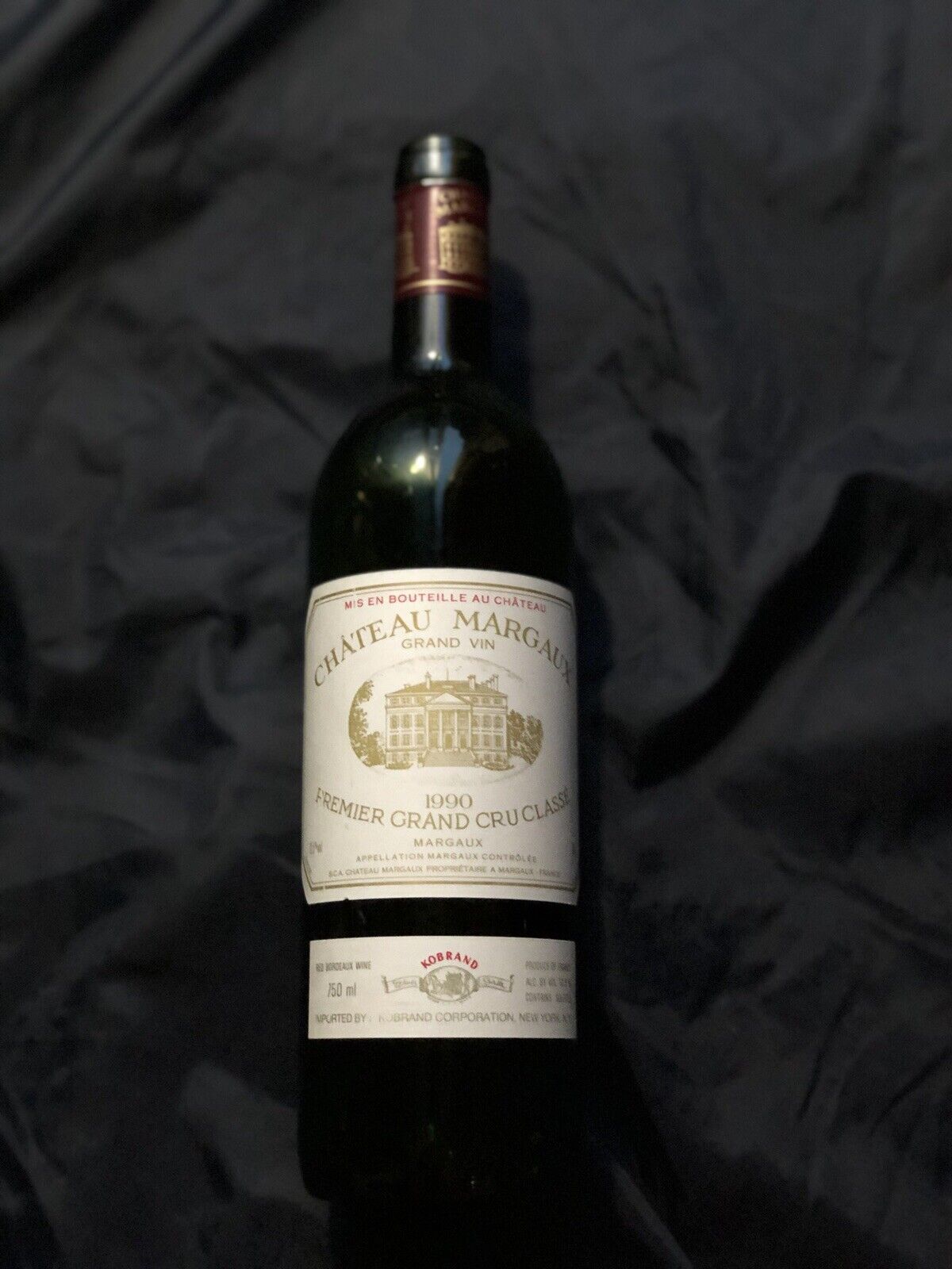 Chateau Margaux 1990 Wine Bottle EMPTY  No Cork Bordeaux