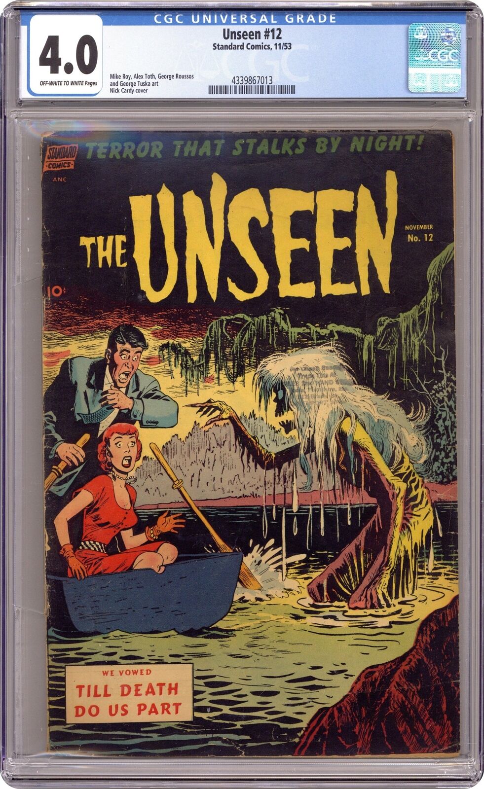 Unseen, The #12 CGC 4.0 1953 4339867013