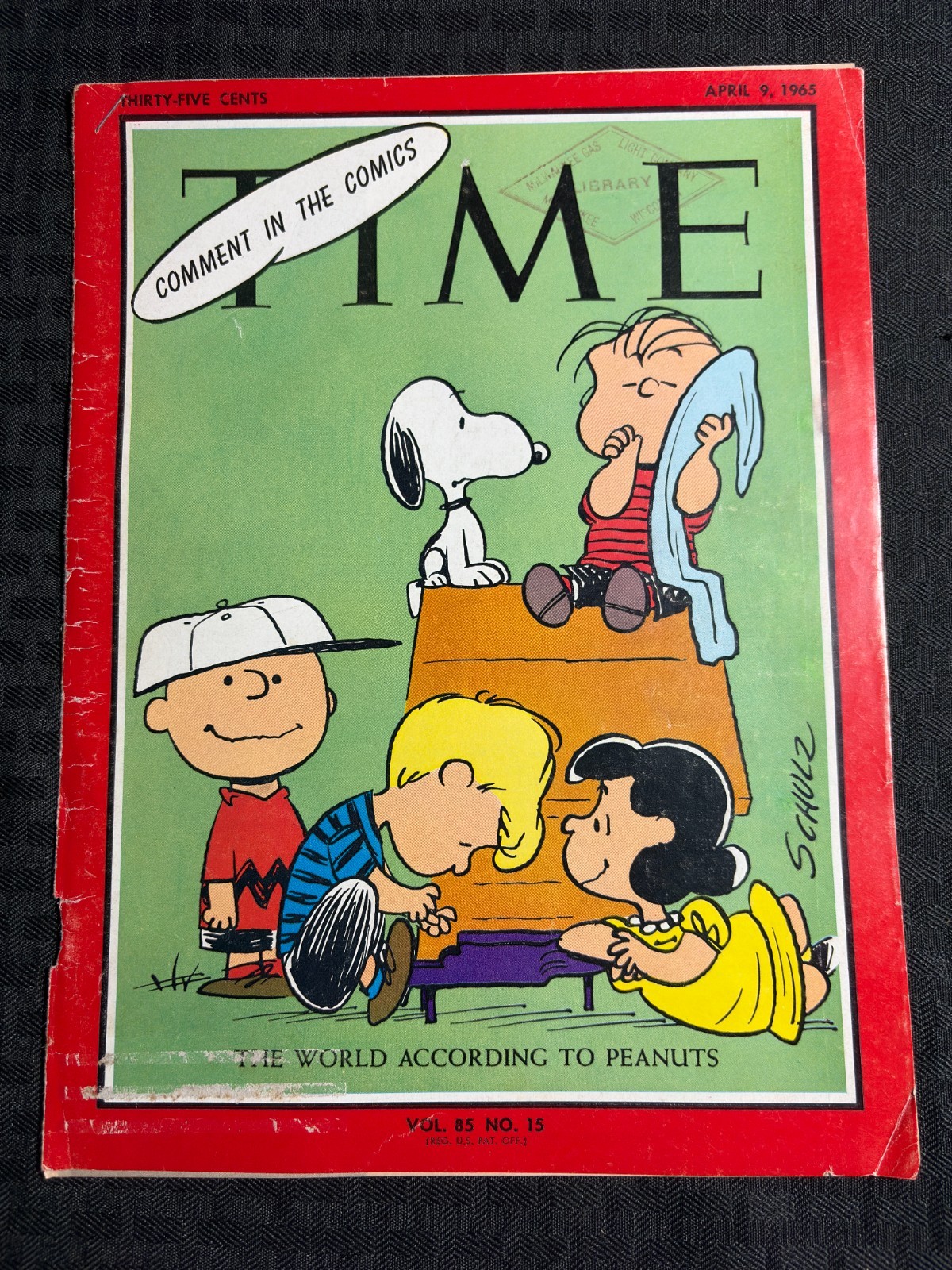 1965 April 9 TIME Magazine COVER & 6pg Article VG 4.0 World According to Peanuts