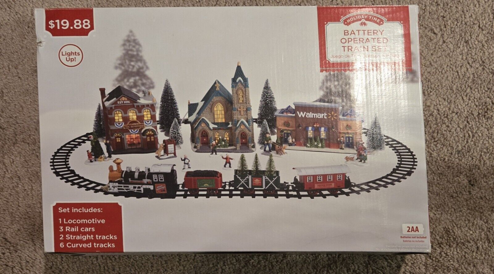 Holiday Time Battery Operated Train Set Christmas Village