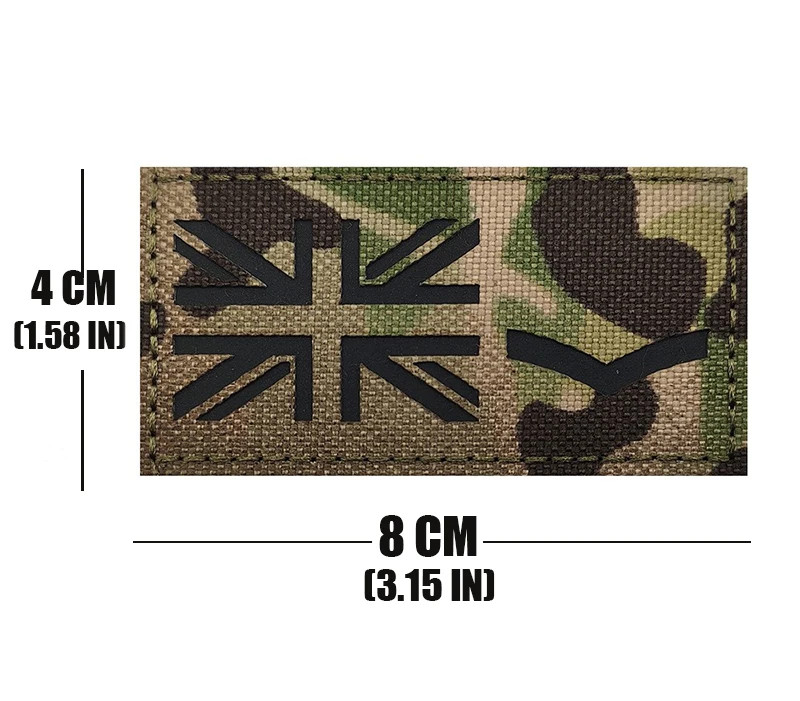 British Rank Patch Official VELCRO® Embroidered Military Special Forces Combat