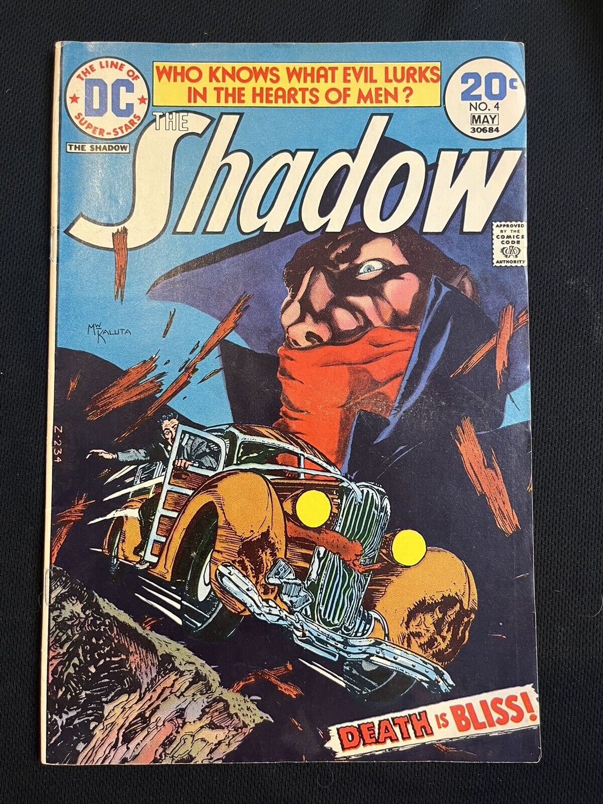 THE SHADOW #4 DC 1973 COMIC BOOK DEATH IS BLISS FINE