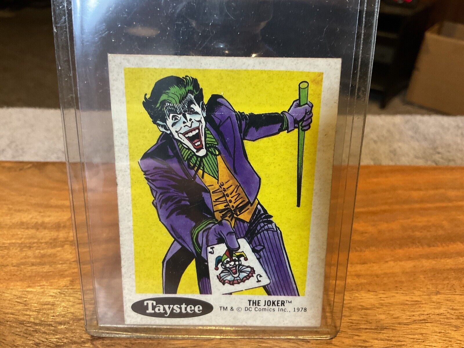1978 DC Super Hero Stickers Taystee  Food Issue The Joker #15 EX NMT
